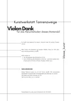 Vorschau - Stationenlernen - Kunstwerkstatt Tannenzweige Unterrichtsreihe Kunst - Seite 1