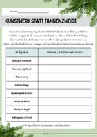 Vorschau - Stationenlernen - Kunstwerkstatt Tannenzweige Unterrichtsreihe Kunst - Seite 3