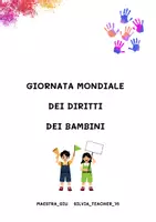 anteprima - Esercizi - Giornata mondiale dei diritti dei bambini ♥️ - Pagina di copertina