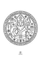 Vorschau - Arbeitsblätter - 15 Nikolaus Mandalas - Seite 1