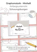 Vorschau - Arbeitsblätter - Miniheft: Nachspuren & Schwungübungen (Graphomotorik) - Deckblatt