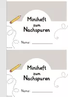 Vorschau - Arbeitsblätter - Miniheft: Nachspuren & Schwungübungen (Graphomotorik) - Seite 1