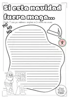 Vista previa - Hojas de trabajo - Si esta navidad fuera mago/a... - página 1