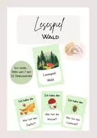 Vorschau - Spiele - Lesespiel: Wald - Ich habe...Wer hat? - Deckblatt