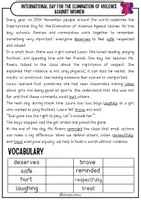 Aperçu - Feuilles d'exercices - Reading Comprehension - 25 November - Page 1