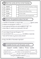 Aperçu - Feuilles d'exercices - Reading Comprehension - 25 November - Page 2