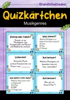 Vorschau - Quiz - Musik – 44 Quizkarten-Sets im Materialpaket | 1.056 Quizkarten | Instrumente, Genres, Theorie & Musikgeschichte - Seite 1