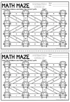 Vorschau - Arbeitsblätter - Math Maze - Subtraction within 10 (Christmas) - Seite 2