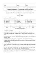 Vorschau - Arbeitsblätter - Prozentsatz - Deckblatt
