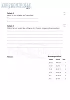 Vorschau - Arbeitsblätter - Kurzkontrolle + Lösungen: Nervensystem/ Encephalon - Seite 1