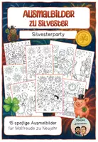 Vorschau - Mal- und Bastelvorlagen - Ausmalbilder zu Silvester: 15 spaßige Bilder fürs neue Jahr #silvesterknaller25 #rabattraketenzusalevester25 - Deckblatt