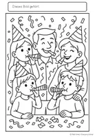 Vorschau - Mal- und Bastelvorlagen - Ausmalbilder zu Silvester: 15 spaßige Bilder fürs neue Jahr #silvesterknaller25 #rabattraketenzusalevester25 - Seite 2