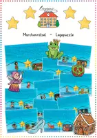 Vorschau - Anderer Materialtyp - Märchen: Legepuzzle & Rätsel (Leseverständnis) - Deutsch - Kl. 2/3 - Deckblatt