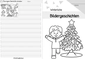 Vorschau - Arbeitsblätter - Winter | Bildergeschichten - Seite 1