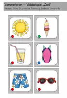 anteprima - Materiale di supporto/inclusione - Sommerferien - Sommer Vokabelspiel Zonk - DaZ DaF (Gioco dei vocaboli "Zonk" sulle vacanze estive) - Pagina 2