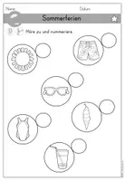 anteprima - Esercizi - Sommerferien - Sommer Arbeitsblatt Hörverstehen differenziert - DaZ DaF (Esercizi di comprensione orale sulle vacanze estive) - Pagina 2