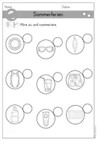 anteprima - Esercizi - Sommerferien - Sommer Arbeitsblatt Hörverstehen differenziert - DaZ DaF (Esercizi di comprensione orale sulle vacanze estive) - Pagina 3