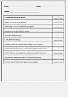 Vorschau - Lehrpläne/Lehrermaterial - Checkliste & Bewertungsbogen: Persönlicher Brief Klasse 5 - Seite 1