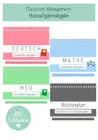 Vorschau - Fördermaterial/Inklusion - Hausaufgabenabgabe - Checkliste nach Zauberzahlen bis 20 - Deckblatt