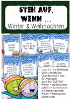 Vorschau - Spiele - Steh auf wenn ... Winter Weihnachten Deutsch Grundschule Sek I DaZ - Deckblatt