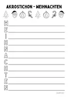Vorschau - Arbeitsblätter - Akrostichon - Weihnachten (Gedicht schreiben) - Seite 3