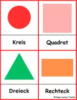 Vorschau - Arbeitsblätter - Formenkarten für Kinder: Lerne die Formen. - Seite 2