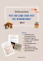 Vorschau - Stundenentwürfe - Weihnachten - Fest der Liebe oder Fest des Warenkorbs - Sek II - Deckblatt