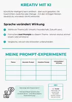 Vorschau - Arbeitsblätter - AI meets Classroom #3: Kreativ mit KI: Wie Sprache Denken und KI-Ausgaben beeinflusst - Seite 3