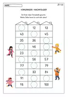Vorschau - Arbeitsblätter - Vorgänger_Nachfolger ZR 100 - Deckblatt
