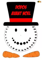 Aperçu - Apprentissages en autonomie - Décompte de l'avent - Bonhommme de neige et son nez Carotte - Page 3