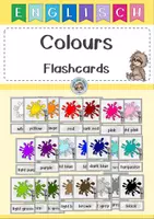 Vorschau - Fördermaterial/Inklusion - Flashcards colours - Deckblatt