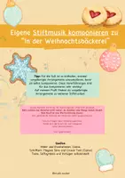 Vorschau - Arbeitsblätter - Eigene Stiftmusik komponieren - "In der Weihnachtsbäckerei" - Seite 2