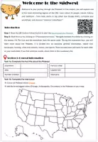 Vorschau - Arbeitsblätter - Discover the Midwest – America’s Heartland 🇺🇸 Interactive tour - Red Line 4 - Unit 2 - Seite 1