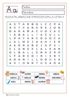 Vista previa - Hojas de trabajo - Cuadernillo I la letra protagonista vocales y consonantes - página 3