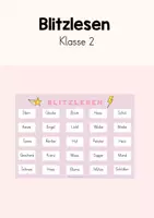 Vorschau - Spiele - Blitzlesen-(Bingo) für die 2.Klasse - Deckblatt