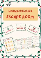 Vorschau - Stationenlernen - Weihnachtlicher Rätselspass: Escape Room - Deckblatt