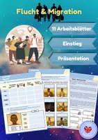 Vorschau - Arbeitsblätter - Flucht & Migration (Arbeitsblätter & Präsentation) - Deckblatt