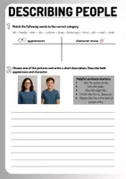 Vorschau - Arbeitsblätter - Describing people (I.) - Deckblatt