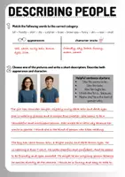 Vorschau - Arbeitsblätter - Describing people (I.) - Seite 1