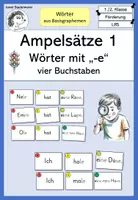 Vorschau - Fördermaterial/Inklusion - Ampelsätze 1 - Wörter mit Schwa-Laut "-e" - Deckblatt