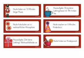 Vorschau - Aufgabenkarten - Adventskalender - 24 Aktionen für die Weihnachtszeit - Seite 2