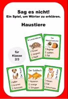 Vorschau - Spiele - Sag es nicht Haustiere Deutsch Spiel - Deckblatt