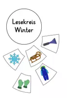 Vorschau - Fördermaterial/Inklusion - Legekreis Lesekreis Winter einfach - Seite 1