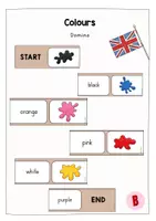 Vorschau - Spiele - Domino Colours - Wortschatzspiel Englisch (Playway 3) - Deckblatt