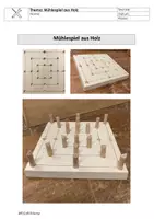 Vorschau - Stundenentwürfe - Werkstück - Mühlespiel aus Holz - Deckblatt