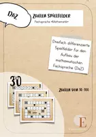 Vorschau - Spiele - Zahlen Spielfelder 10-100 DaZ *dreifach differenziert* - Deckblatt