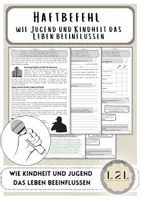 Vorschau - Arbeitsblätter - Babo - Sachtext zu Haftbefehl - Wie Kindheit und Jugend das Leben beeinflussen (Sachtext / Lesetext + Aufgaben + Lösungen) - Förderung Textverständnis (Sekundarstufe) - Deckblatt