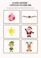 Προεπισκόπηση - Φύλλα εργασίας - Apprenez le vocabulaire de Noël en jouant! - Εξώφυλλο