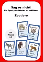 Vorschau - Spiele - Sag es nicht Zootiere Deutsch Spiel - Deckblatt