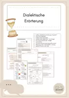 Vorschau - Stundenentwürfe - Dialektische Erörterung - Sanduhrprinzip Deutsch - Deckblatt